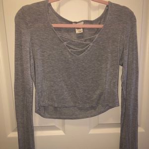 Heather Grey Crop Top